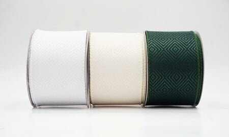 Geometrisch ruitvormig tweedlint met draad_KW0477